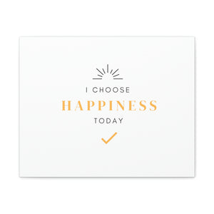 Finch Canvas Gallery Wraps - I Choose Happiness, Simple
