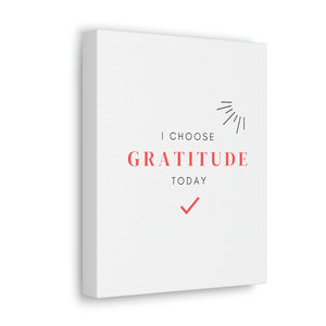 Finch Canvas Gallery Wraps - I Choose Gratitude, Simple