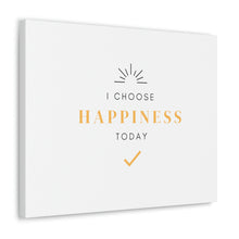 Load image into Gallery viewer, Finch Canvas Gallery Wraps - I Choose Happiness, Simple
