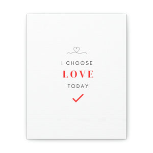 Finch Canvas Gallery Wraps - I Choose Love, Simple