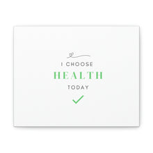 Load image into Gallery viewer, Finch Canvas Gallery Wraps - I Choose Health, Simple
