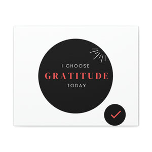 Finch Canvas Gallery Wraps - I Choose Gratitude
