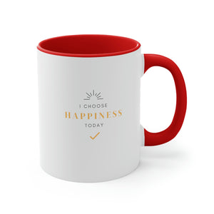 Sparrows Accent Coffee Mug - I Choose Happiness (11oz)