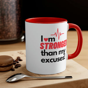 Sparrows Accent Coffee Mug - I Am Stronger (11oz)