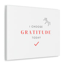 Load image into Gallery viewer, Finch Canvas Gallery Wraps - I Choose Gratitude, Simple
