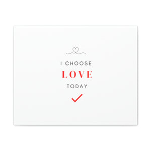 Finch Canvas Gallery Wraps - I Choose Love, Simple