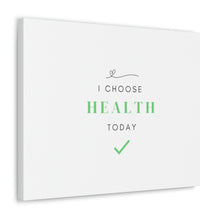 Load image into Gallery viewer, Finch Canvas Gallery Wraps - I Choose Health, Simple
