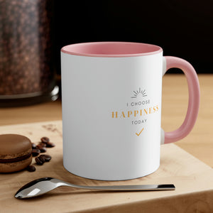 Sparrows Accent Coffee Mug - I Choose Happiness (11oz)